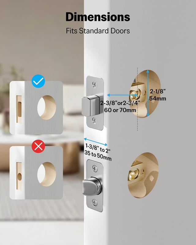 Alt view image 6 of 7 - Front Door Lock Set Keyless Entry with 2 Lever Handles, Keyless Entry Door Lock Deadbolt with Handle Set, Fingerprint & Digital Keypad Deadbolt for Front Door, Matte Black