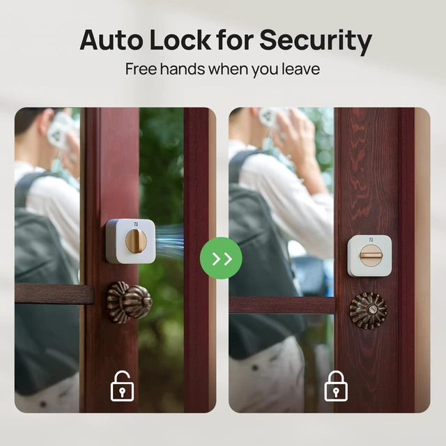 Alt view image 4 of 7 - Holo Wi-Fi Smart Lock with Keypad, Keyless Entry Deadbolt Door Lock with App Remote Control, AutoLock & Anomaly Detection, Non-Destructive Installation, Supports Alexa, Apple Home