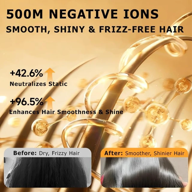 Alt view image 5 of 7 - Future Smart Hair Dryer, Touchscreen Control, Auto Hand Detection, 15 Settings, 500 Million Negative Ions, 140,000 RPM Brushless Motor, High-Speed Fast Drying Blow Dryer for Salon & Home