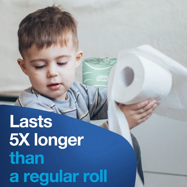 Alt view image 4 of 7 - Septic Safe Toilet Paper, 96 Rolls x 500 Sheets , TM1616S | Compatible with T24 Dispensers, 2-Ply, White, 100% Recycled, Eco-Friendly