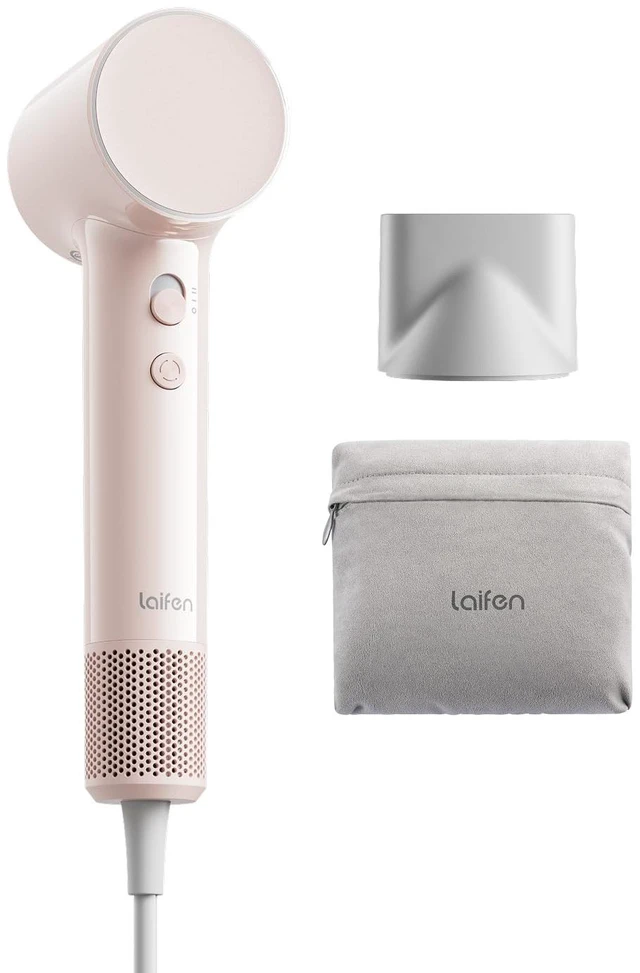 Main image of Air 15 x Fast Drying Ionic Hair Dryer for Travel, Palm-Sized, Pink | Ultra Light, 200M Negative Ions for Frizz Control, Heat Protection, 5 Modes & 2 Airspeeds, Perfect for Styling & Daily Use