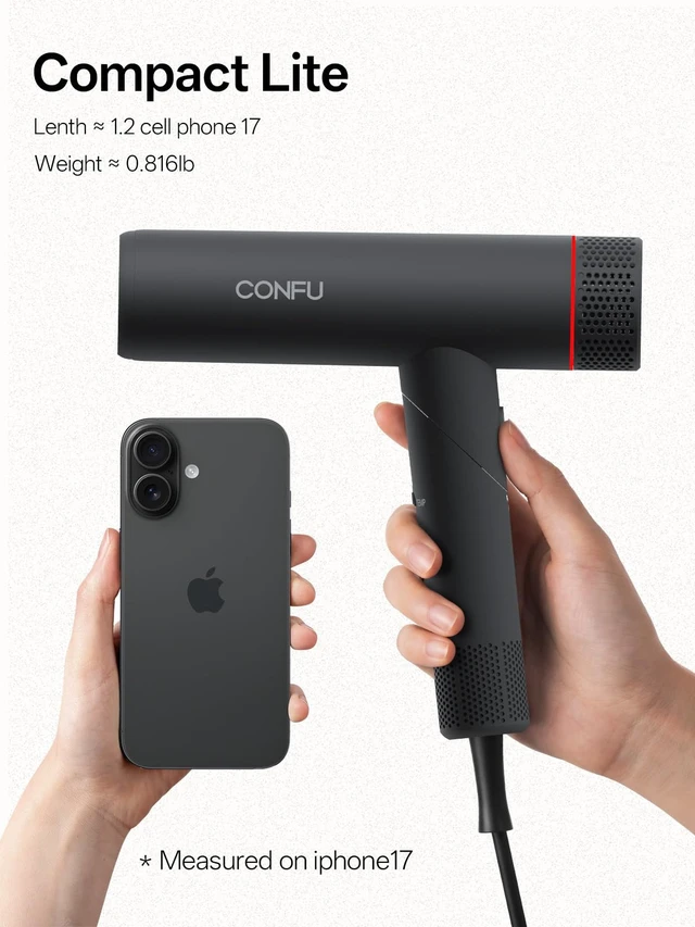 Alt view image 3 of 7 - Hair Dryer, Hair Dryer with Diffuser 110000 RPM | High-Speed Professional Ionic Blow Dryer for Fast Drying, Hair Diffuser for Curly Hair for Home Travel