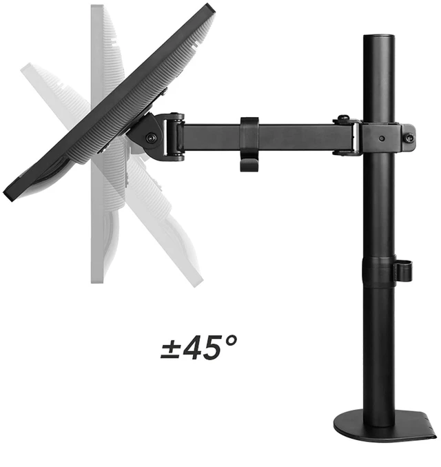 Alt view image 4 of 6 - Single Monitor Arm Monitor Arm Single Monitor Desk Mount Height Adjustable Monitor Stand Mount Monitor Arm Desk Mount Fits 13 to 32 Inch Screens Monitor Desktop Mount (Size : A)