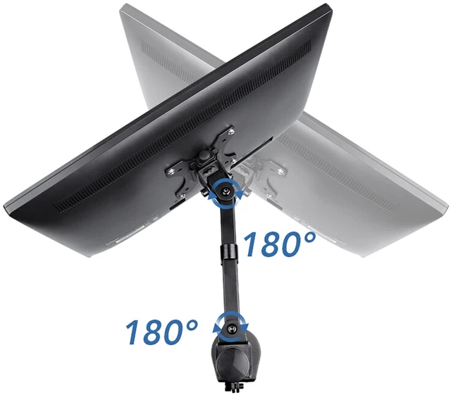 Alt view image 3 of 6 - Single Monitor Arm Monitor Arm Single Monitor Desk Mount Height Adjustable Monitor Stand Mount Monitor Arm Desk Mount Fits 13 to 32 Inch Screens Monitor Desktop Mount (Size : A)