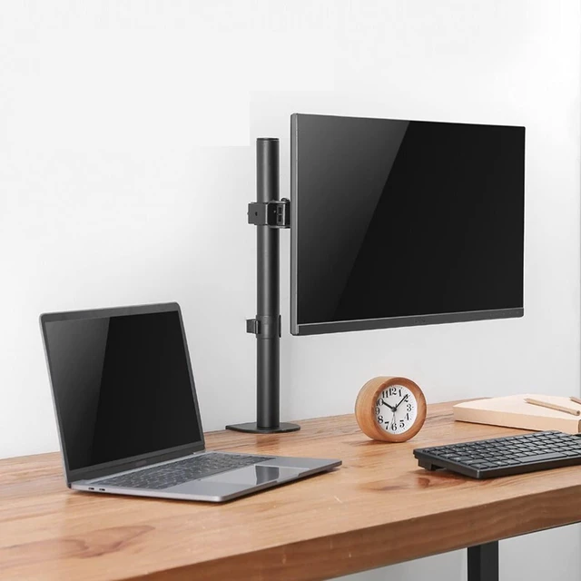 Alt view image 6 of 6 - Single Monitor Arm Monitor Arm Single Monitor Desk Mount Height Adjustable Monitor Stand Mount Monitor Arm Desk Mount Fits 13 to 32 Inch Screens Monitor Desktop Mount (Size : A)