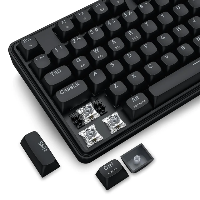 Alt view image 7 of 7 - S163 Combo, K689 PRO Gasket Gaming Keyboard + M693 8000 DPI Mouse | 4 Extra Hotkeys, Creamy Cushioned Feel, 0-Delay Tri-Mode Both Devices, 7-Button Mouse, Shared Dongle, 5 On-Board CPI Mice