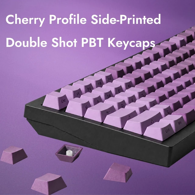 Alt view image 2 of 7 - X4 75% QMK Wired Mechanical Gaming Keyboard, Tactile Brown Switch | South-facing red backlight, side-printed double-shot PBT keycaps, 1000 Hz polling rate, gasket mount, NKRO, Windows/Linux