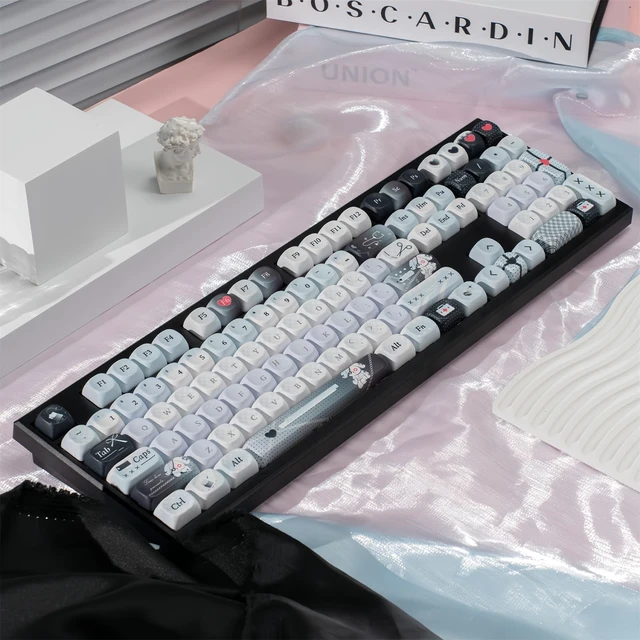 Alt view image 6 of 7 - Barebones Mechanical Keyboard Kit,VIA Programmable Gasket Mounted BT5.0/2.4GHz/Type-C Tri-Mode Wired Hot-Swap RGB Backlit Full Size Custom PCB DIY Mechanical Keyboard Kit(Black)