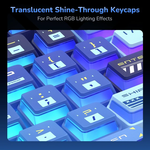 Alt view image 7 of 7 - R99 8K Wireless Mechanical Gaming Keyboard, RGB Light Bar | 101-Key Compact Keyboard with Numpad, Gasket Mount, BT/USB-C/2.4G, Dual 8000Hz, 10000mAh Battery,Hot-Swap,TGL/SOCD/MT Support