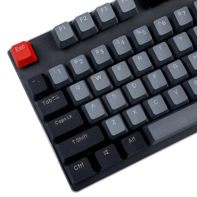Alt view image 4 of 7 - Double Shot 108 Dyed PBT Shine Through OEM Profile Dolch Keycap for MX Switches Mechanical KeyboardOnly Keycap (Dolch)