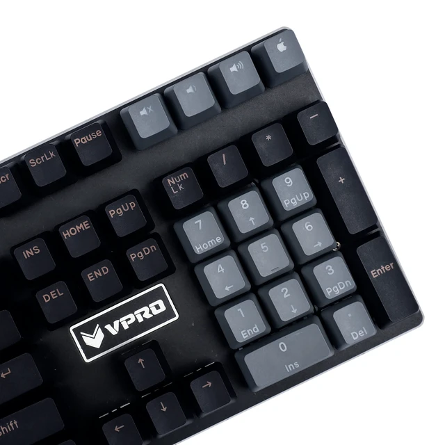 Alt view image 6 of 7 - Double Shot 108 Dyed PBT Shine Through OEM Profile Dolch Keycap for MX Switches Mechanical KeyboardOnly Keycap (Dolch)