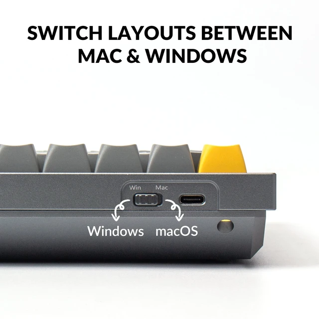 Alt view image 7 of 7 - Q7 Wired Custom Mechanical Keyboard, 70% Layout QMK/VIA Programmable Macro with Hot-swappable Gateron G Pro Red Switch Double Gasket Compatible with Mac Windows Linux (Gray - New)