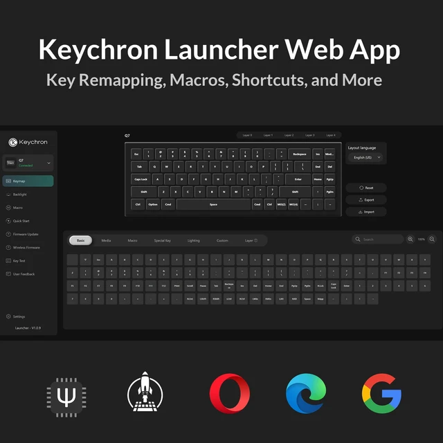 Alt view image 3 of 7 - Q7 Wired Custom Mechanical Keyboard, 70% Layout QMK/VIA Programmable Macro with Hot-swappable Gateron G Pro Red Switch Double Gasket Compatible with Mac Windows Linux (Gray - New)