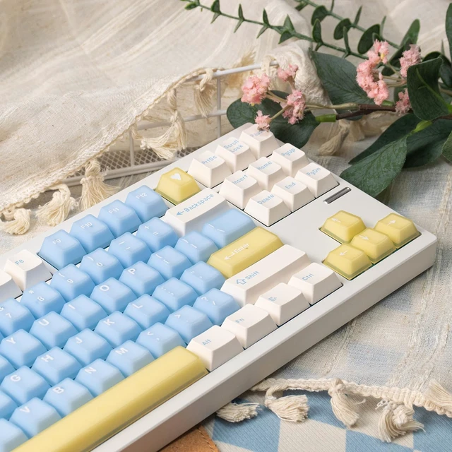 Alt view image 2 of 7 - 164 Keys Custom PBT Keycaps Cherry Profile Doubleshot Jelly Keycaps Set | Fit for 61/64/871/04/108 Mechanical Keyboard Cherry Mx Switches