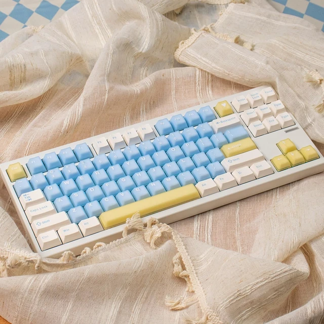Alt view image 3 of 7 - 164 Keys Custom PBT Keycaps Cherry Profile Doubleshot Jelly Keycaps Set | Fit for 61/64/871/04/108 Mechanical Keyboard Cherry Mx Switches