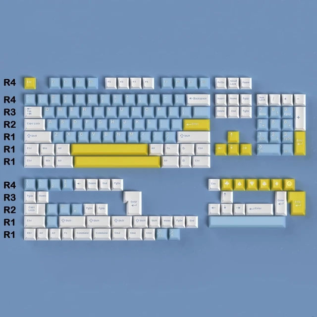 Alt view image 6 of 7 - 164 Keys Custom PBT Keycaps Cherry Profile Doubleshot Jelly Keycaps Set | Fit for 61/64/871/04/108 Mechanical Keyboard Cherry Mx Switches