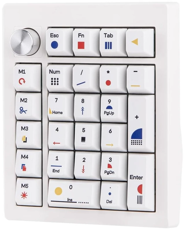 Main image of TH26 Wireless Mechanical Numpad with 5 Macro Keys, BT/2.4G/USB-C | Programmable Knob, Hot-Swappable, Pre-lubed Switch, RGB, PBT Keycaps, Gasket Number Pad for PC/Laptop/Mac (Creamy Jade)