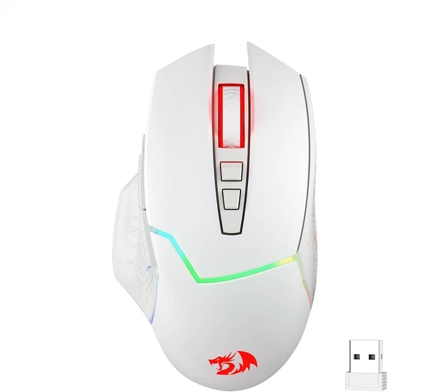 Main image of M690 PRO Wireless Gaming Mouse, 8000 DPI Wired/Wireless Gamer Mouse w/Rapid Fire Key, 8 Macro Buttons, Ergonomic Design for PC/Mac/Laptop, White