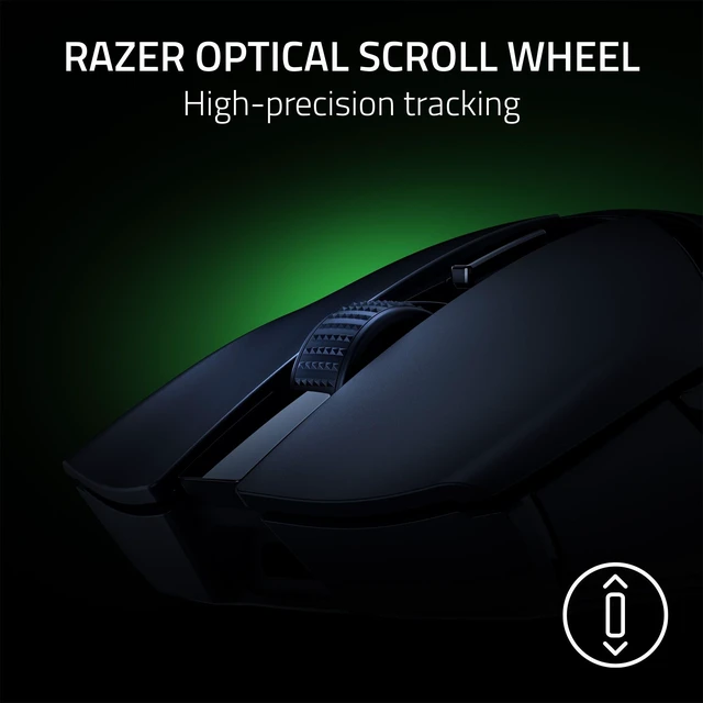 Alt view image 6 of 7 - Cobra HyperSpeed Wireless Gaming Mouse, 62g Lightweight, Black | Chroma RGB Lighting, Scroll Wheel, 26K Sensor, Gen-4 Switches (All Optical), 2.4GHz, Bluetooth & USB C