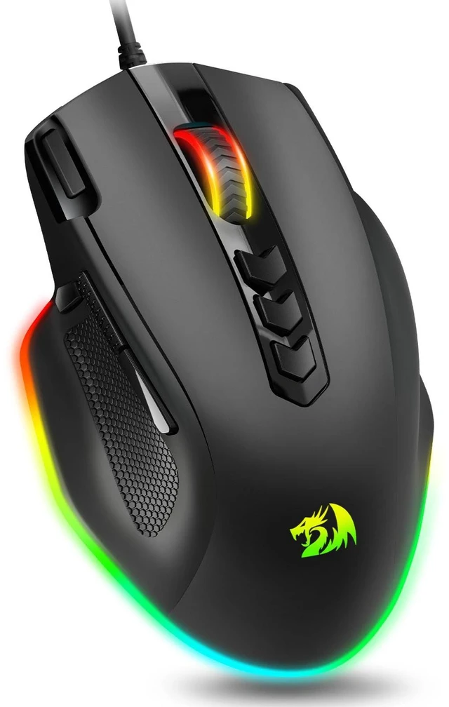 Main image of Wired Gaming Mouse, RGB Backlit Ergonomic Gamer Mouse Up to 8000 DPI, 11 Programmable Buttons & 7 Backlit Modes, Extra Sniper Button, Mouse Gamer for Windows PC Gamers, M614