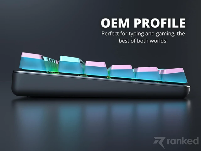 Alt view image 6 of 7 - Pudding PBT Keycaps | 112 Double Shot Translucent ANSI US & ISO Layout | OEM Profile for RGB Mechanical Gaming Keyboard (Miami)