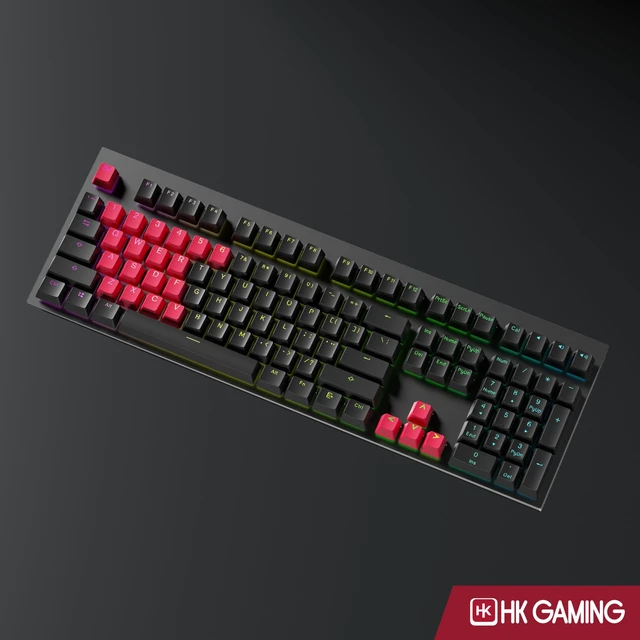 Alt view image 6 of 6 - Rubber Backlit Doublesht Keycap Set | OEM Profile for Mechanical Keyboard (23 Keys, Spanish Red)