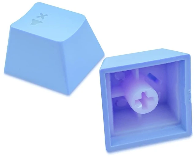 Alt view image 5 of 7 - Mechanical Keyboard Keycaps, 104-Key ABS Key Caps (Light Blue)