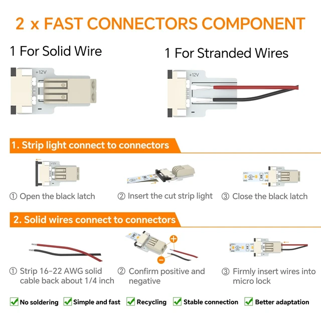 Alt view image 3 of 7 - RV Flexible LED Strip Light 12V Dimmable Tape Light 16.4 ft 600 LEDs 2000 Lumen Width 5/16 for Camper Van Motorhome Truck Trailer Interior Lighting, CRI 90+ Indoor Only (3000K)