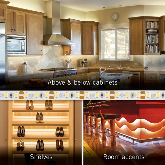 Alt view image 5 of 7 - RibbonFlex Pro 12V White LED Strip Lights 120 LED/m, 3000K, 32.8 ft, 143250