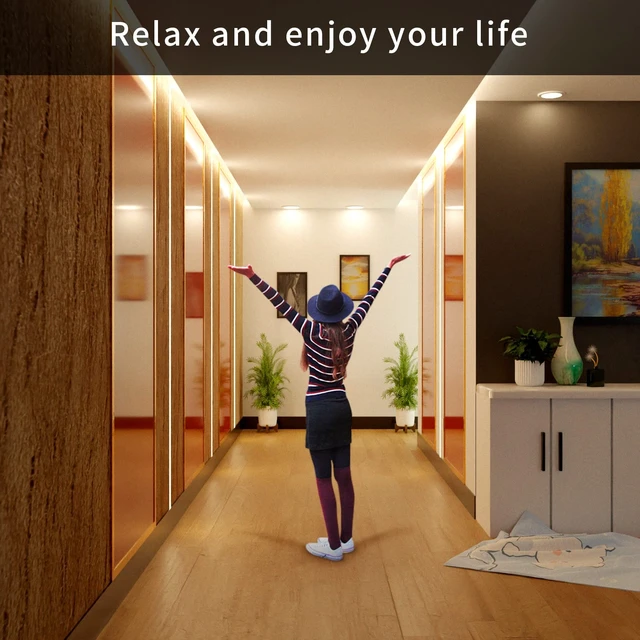 Alt view image 6 of 7 - LED Strip Lights, 8ft LED Light Strip, 12V 4000K Neutral White Tape Light with PU Coating, LED Lights for Bedroom, Kitchen, Mirror, Home Decor, ETL Listed