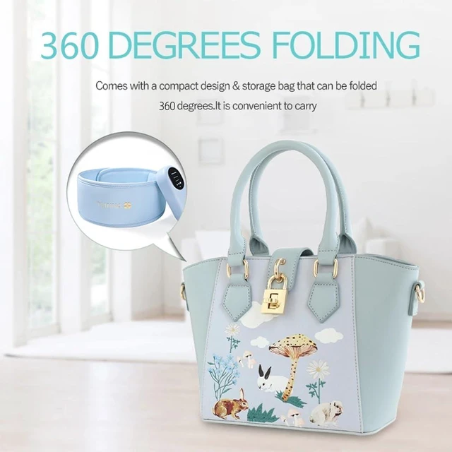 Alt view image 7 of 7 - Head Massager,Scalp Massager,Relief Headaches,Fatigue,Stress,Sleep aid,Hangover with Airbag Kneading,Constant Temperature Hot Compress for Head (Sky Blue)