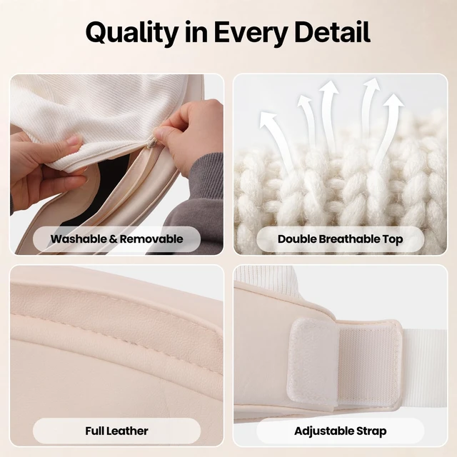 Alt view image 6 of 6 - Head and Eye Massager 2 in 1 Electric Head Massager Rechargeable | 6 Zone Kneading, 6 Level Heat, Remote Controller, Portable with View Window, Soothes Head Tension Tired Eyes