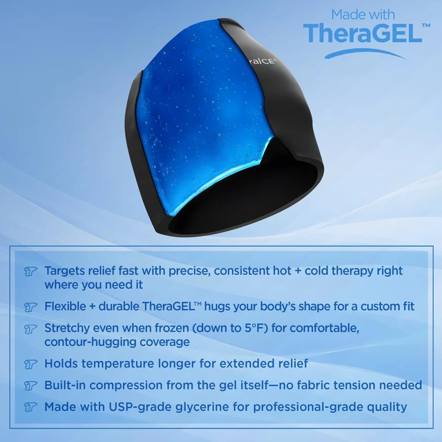 Alt view image 5 of 7 - Migraine Relief Cap PRO, Headache Hat Ice Pack Mask Cold Head Wrap | FocusZone Extra Cooling, Cold Compress Head Wrap with & Pressure for Tension Headache, Stress and Hangover