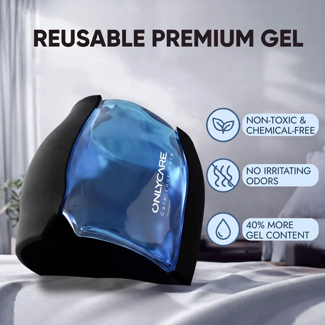 Alt view image 3 of 7 - Migraine Relief Cap, Headache Relief Cap Ice Pack Mask Head Wrap | Soothing Cold Cap with Odorless Reusable Gel for Tension Stress Hangover & Puffy Eyes, Relaxing Gifts for Women, Mom, Father