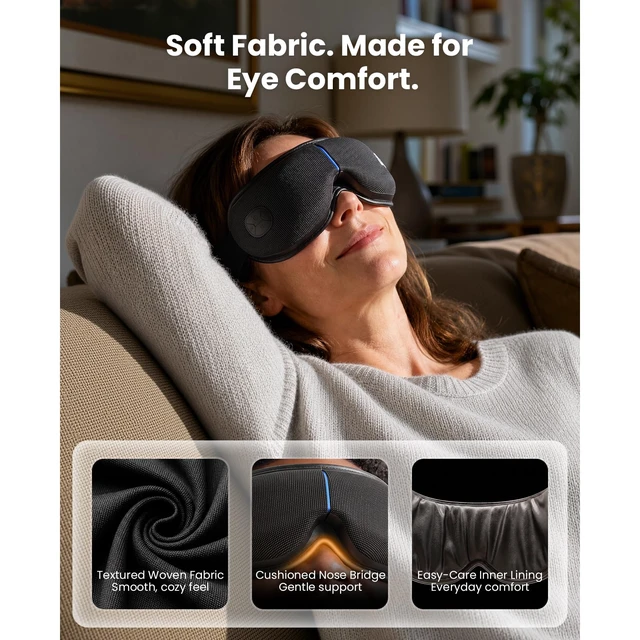 Alt view image 4 of 7 - Eye Massager with Heat and Cooling, FSA Eligible HSA Birthday Gifts for Women Men, Heated Eye Massager for Migraine, Heated Eye Mask for Dry Eye Head Tension and Stress Relief