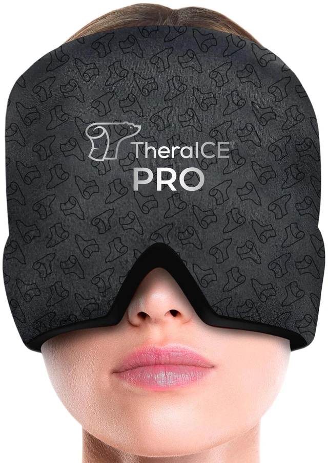 Main image of Migraine Relief Cap PRO, Headache Hat Ice Pack Mask Cold Head Wrap | FocusZone Extra Cooling, Cold Compress Head Wrap with & Pressure for Tension Headache, Stress and Hangover