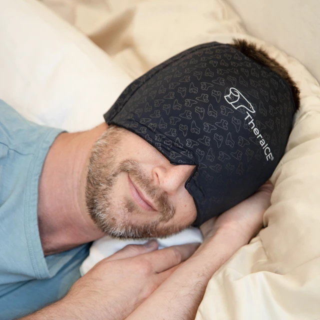 Alt view image 7 of 7 - Migraine Relief Cap PRO, Headache Hat Ice Pack Mask Cold Head Wrap | FocusZone Extra Cooling, Cold Compress Head Wrap with & Pressure for Tension Headache, Stress and Hangover