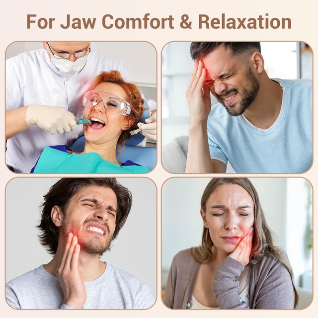 Alt view image 5 of 7 - Face Heating Pad for TMJ Relief, Jaw Chin, Wisdom Teeth Recovery | Heated Face Mask with 3 Heat Time Settings, USB Electric Wearable, Heated Wrap for Oral and Facial Surgery