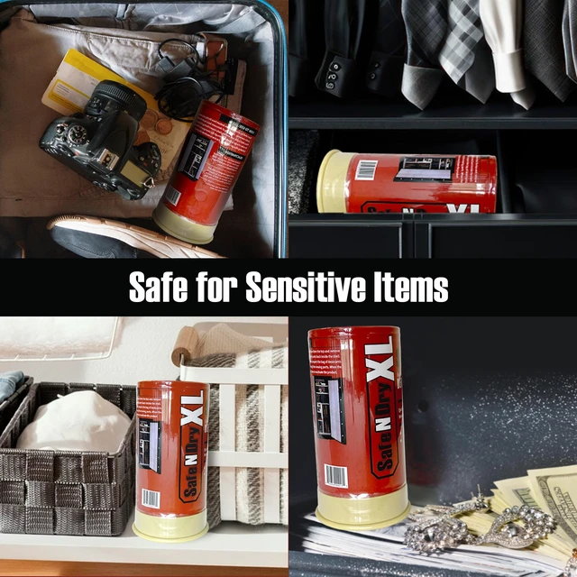 Alt view image 4 of 6 - XL Gun Safe Dehumidifier, 450g Reusable Silica Gel | Portable Moisture Absorber, Prevents Corrosion & Rust, Reusable Indicating Silica Gel Desiccant Canister for 60 Cubic Feet