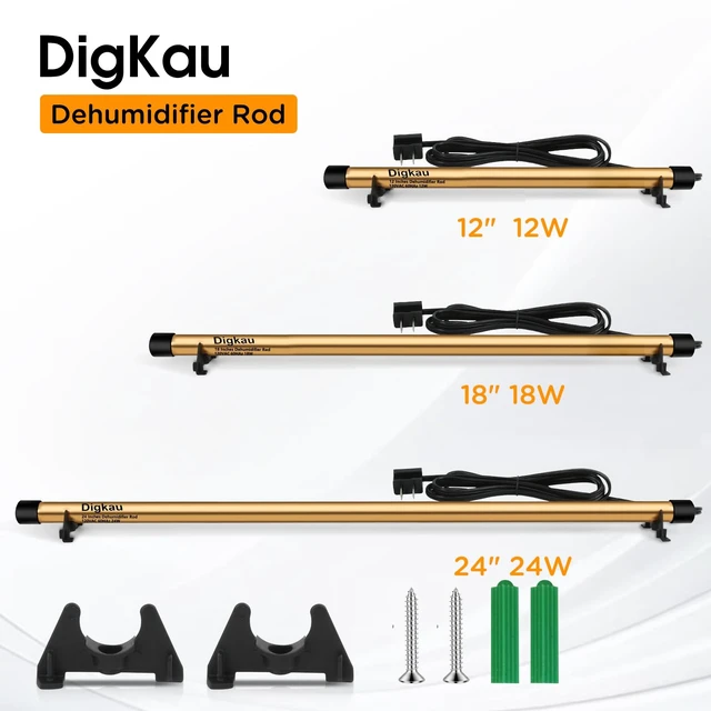 Alt view image 2 of 7 - Gun Safe Dehumidifier Rod - High Power, Easy Installation Plug-in Dehumidifier, Superior Moisture, Keep Dry for Gun Safes,Cabinets, Closets (24 Inch)
