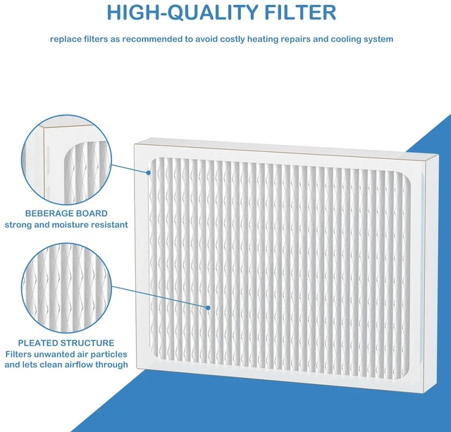 Alt view image 4 of 6 - 14 x 17.5 x1.75 MERV 13 Replacement Dehumidifier Filter Compatible with Santa Fe Advance90, Advance100, Advance120, Honeywell DR90 & DR120 dehumidifier Models, 2 Pack
