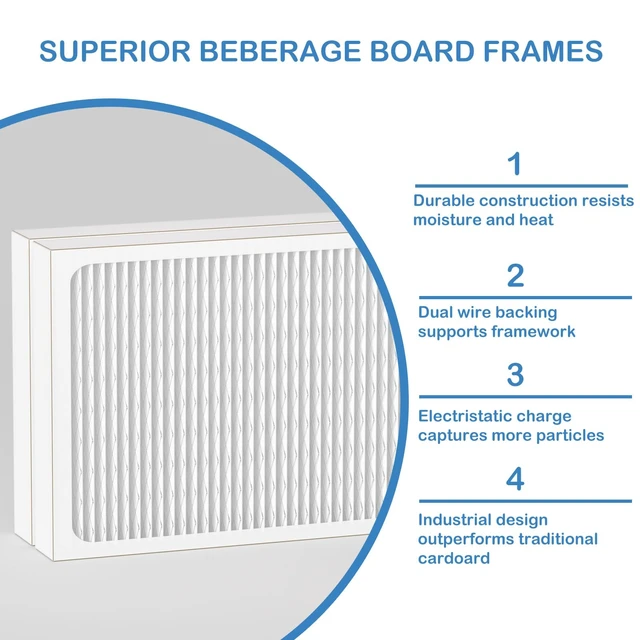 Alt view image 3 of 6 - 14 x 17.5 x1.75 MERV 13 Replacement Dehumidifier Filter Compatible with Santa Fe Advance90, Advance100, Advance120, Honeywell DR90 & DR120 dehumidifier Models, 2 Pack