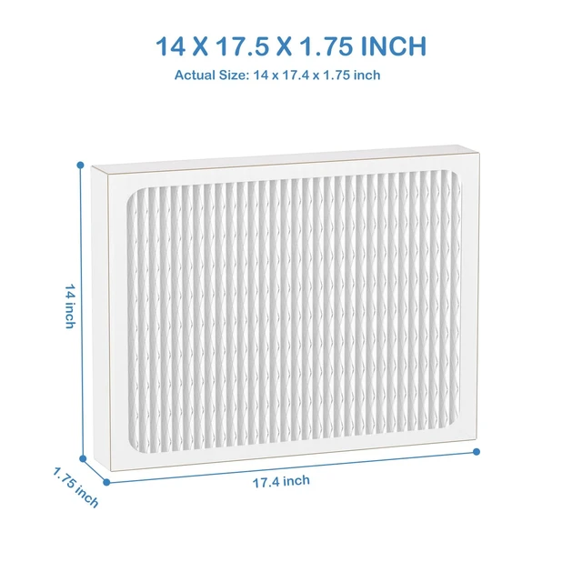 Alt view image 5 of 6 - 14 x 17.5 x1.75 MERV 13 Replacement Dehumidifier Filter Compatible with Santa Fe Advance90, Advance100, Advance120, Honeywell DR90 & DR120 dehumidifier Models, 2 Pack