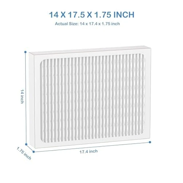 Alt view image 4 of 6 - 14 x 17.5 x1.75 MERV 13 Replacement Dehumidifier Filter Compatible with Honeywell DR90 & DR120 Dehumidifiers (50070171-002) 4 Pack