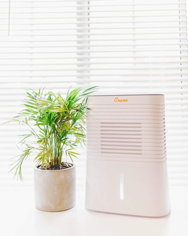 Alt view image 3 of 6 - Compact Dehumidifier for 300 Sq Ft Rooms, 0.5 Gallon Tank, For Basements, Bedrooms, Offices, Portable Dehumidifier, Auto Shut-Off, Whisper Quiet