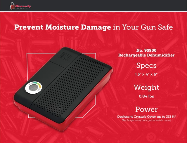 Alt view image 5 of 7 - Rechargeable Dehumidifier 95900 - Portable Moisture Absorbers with Silica Gel to Prevent Moisture Damage for Gun Safe Accessories, Firearms, & More in Gun Safes & Cabinets, Closets, & Pantries