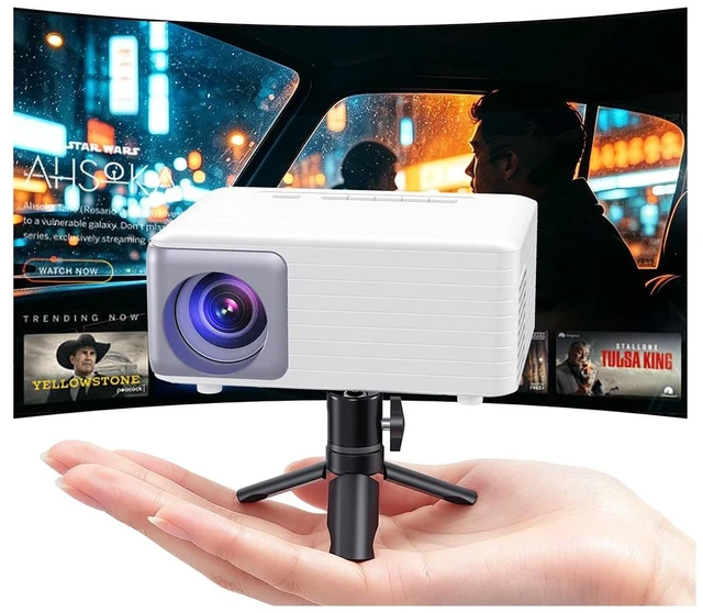 Main image of Mini Projector for iPhone 1080P Support Portable Movie Projector | Small Projector For Bedroom/Outdoor Projector with Tripod Stand Supports Smartphones/TV Stick/HDMI/USB