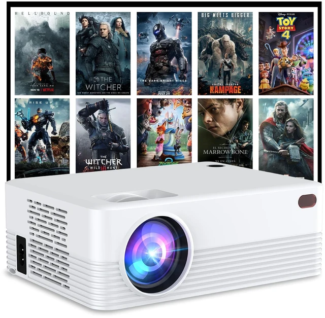 Main image of Portable Mini Projector,Full HD 1080P 4K Support Video Projector | Outdoor Small Movie Projector Built-in Speaker, Compatible with HDMI/USB/Smartphone/TV Box,Include Screen-sharing Cables