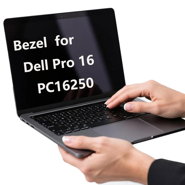 Alt view image 6 of 6 - CCGDZKJ Replacement Front Bezel for Dell Pro 16 PC16250, PC16255 | DR9PF, 0DR9PF, Gray Hinge Caps, Single Camera Hole