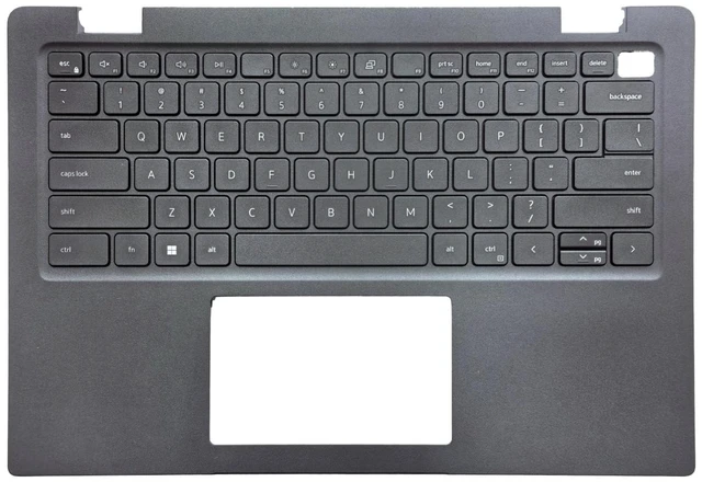 Main image of 0DJP76 Replacement Upper Case Palmrest for Dell Latitude 15 3520 / E3520 | DJP76, US Layout Non-Backlit Keyboard, Black Plastic Palm rest with Type-C Cable